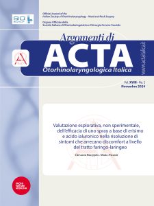 Valutazione esplorativa, non sperimentale, dell’efficacia di uno spray a base di erisimo e acido ialuronico nella risoluzione di sintomi che arrecano discomfort a livello del tratto faringo-laringeo